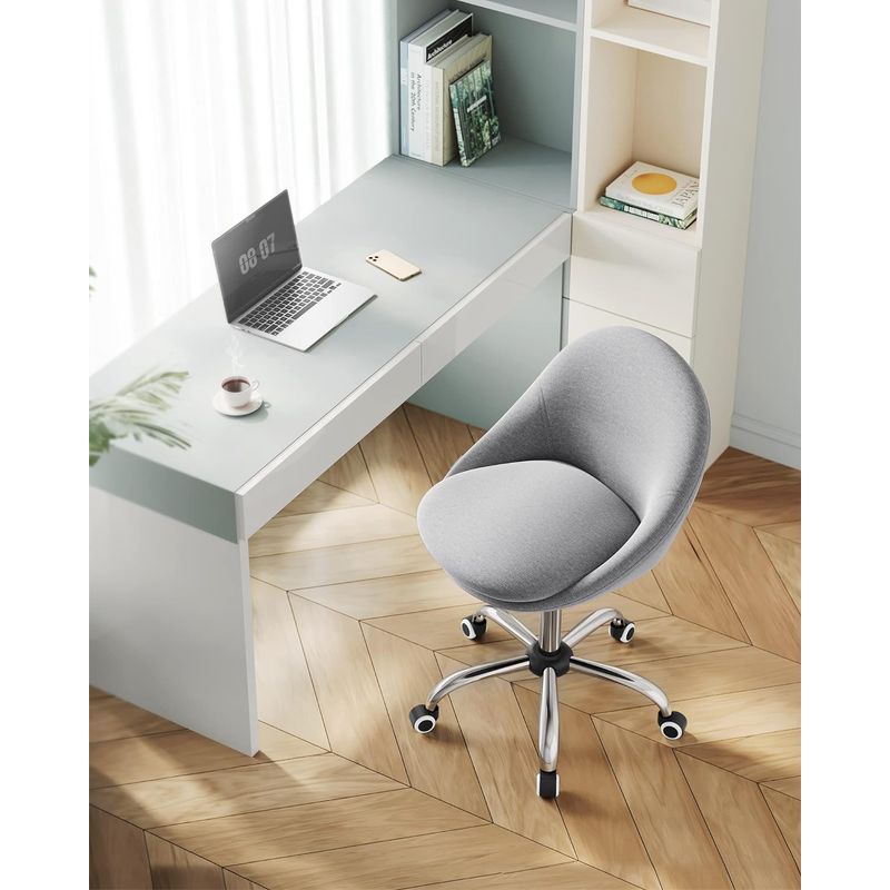 Casa si Gradina - Mobilier - Scaune si fotolii - Scaune - Scaun de birou ergonomic, inaltime reglabila, 60x60x(80-90) cm, gri - Infinity.ro