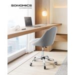 Casa si Gradina - Mobilier - Scaune si fotolii - Scaune - Scaun de birou ergonomic, inaltime reglabila, 60x60x(80-90) cm, gri - Infinity.ro