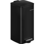 Casa si Gradina - Mobilier - Organizare si depozitare - Cosuri de gunoi - Cos gunoi 34x29x54 cm, 30L, cu pedala, capac silentios si galeata interioara detasabila, negru - Infinity.ro