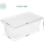 Casa si Gradina - Mobilier - Organizare si depozitare - Organizatoare pentru sertare si dulapuri - Set 12 cutii de depozitare pantofi, stivuibile, cu capac din plastic, pentru pantofi pana la marimea 41 - Infinity.ro