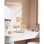 Casa si Gradina - Mobilier - Organizare si depozitare - Cutii depozitare - Stand suport pentru depozitare si expunere bijuterii, otel, 11x20x32 cm, auriu - Infinity.ro