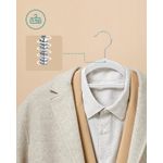 Casa si Gradina - Mobilier - Organizare si depozitare - Umerase si valeti - Set de 50 de umerase pentru haine, anti-alunecare cu catifea, bara de cravata si carlig pivotant, 43,5 cm, alb - Infinity.ro