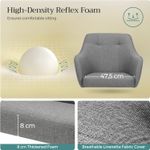 Casa si Gradina - Mobilier - Scaune si fotolii - Scaune - Scaun de birou ergonomic, inaltime reglabila, 65x69x(83-93) cm, gri - Infinity.ro