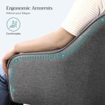 Casa si Gradina - Mobilier - Scaune si fotolii - Scaune - Scaun de birou ergonomic, inaltime reglabila, 65x69x(83-93) cm, gri - Infinity.ro