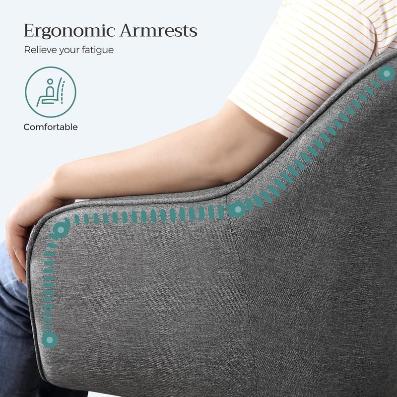 Casa si Gradina - Mobilier - Scaune si fotolii - Scaune - Scaun de birou ergonomic, inaltime reglabila, 65x69x(83-93) cm, gri - Infinity.ro