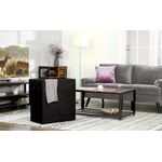 Market - Spalare si intretinere rufe - Uscatoare de rufe si accesorii - Cos de rufe textil, pliabil, 2 compartimente, saci detasabili, 142L, 60x36x66cm, negru - Infinity.ro