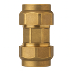 Casa si Gradina - Sanitare - Instalatii hidro - Fitinguri - Racord drept alama Remer Rubinetterie 490RD3232, 1 1/4" x 1 1/4", interior-exterior, finisaj alama natur - Infinity.ro