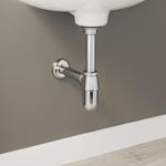 Casa si Gradina - Sanitare - Lavoar baie si accesorii - Accesorii baterii sanitare - Sifon lavoar metalic Remer Rubinetterie 973Z114, racord 1"1/4, lungime 250 mm, alama si zamac cromat - Infinity.ro