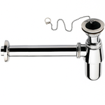 Casa si Gradina - Sanitare - Lavoar baie si accesorii - Accesorii baterii sanitare - Sifon lavoar metalic Remer Rubinetterie 973Z114, racord 1"1/4, lungime 250 mm, alama si zamac cromat - Infinity.ro