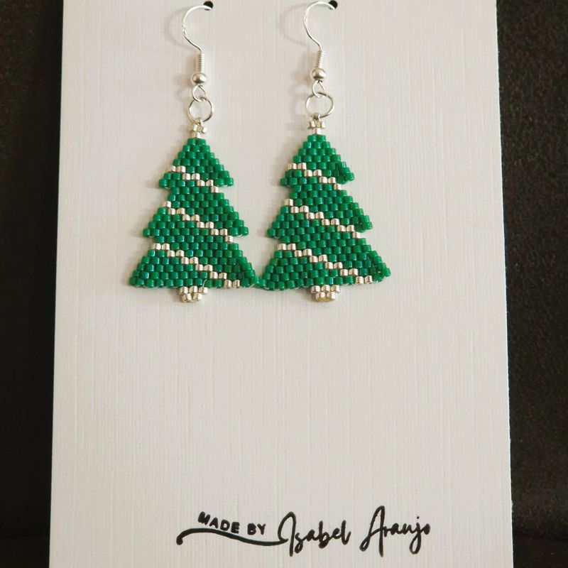 Fashion, accesorii si bijuterii - Femei - Bijuterii femei - Cercei femei - Cercei "Brăduți de Crăciun" - Infinity.ro