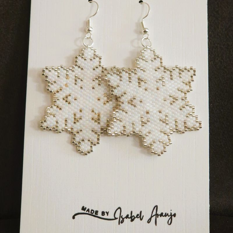 Fashion, accesorii si bijuterii - Femei - Bijuterii femei - Cercei femei - Cercei "Fulg de nea" - Infinity.ro