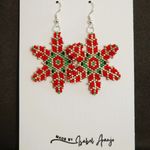 Fashion, accesorii si bijuterii - Femei - Bijuterii femei - Cercei femei - Cercei „Fulgi de Crăciun Colorati” - Infinity.ro