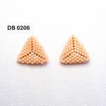 Fashion, accesorii si bijuterii - Femei - Bijuterii femei - Cercei femei - Cercei Triunghi Somon - Infinity.ro