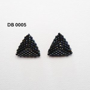 Cercei Triunghi Albastru Mediu