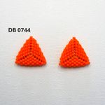 Fashion, accesorii si bijuterii - Femei - Bijuterii femei - Cercei femei - Cercei Triunghi Portocaliu - Infinity.ro