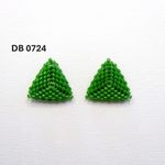 Fashion, accesorii si bijuterii - Femei - Bijuterii femei - Cercei femei - Cercei Triunghi Verde - Infinity.ro