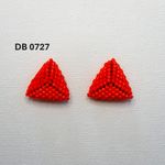 Fashion, accesorii si bijuterii - Femei - Bijuterii femei - Cercei femei - Cercei Triunghi Roșu Deschis - Infinity.ro