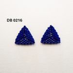 Fashion, accesorii si bijuterii - Femei - Bijuterii femei - Cercei femei - Cercei Triunghi Albastru Regal - Infinity.ro