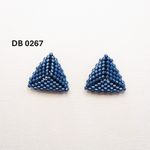 Fashion, accesorii si bijuterii - Femei - Bijuterii femei - Cercei femei - Cercei Triunghi Albastru Închis - Infinity.ro