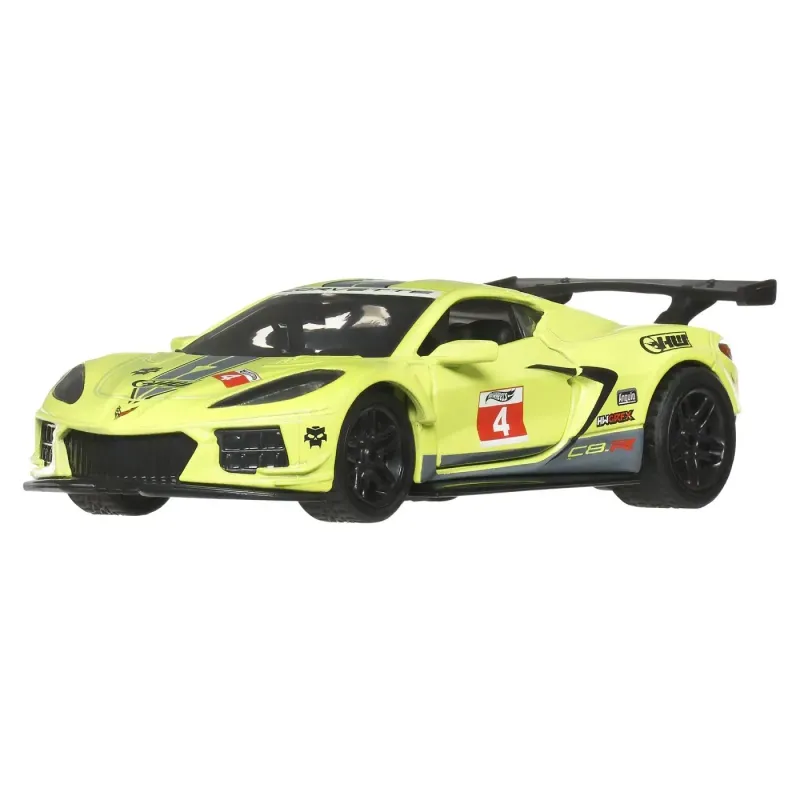 Jucarii, Copii si Bebe - Jucarii si jocuri - Jucarii de exterior - Masinute si vehicule pentru copii - Hot Wheels Masinuta Metalica Cu Sistem Pull Back Corvette C8.r Hw Torque Scara 1 La 43 - Infinity.ro