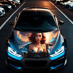 Auto si Moto - Piese auto si accesorii - Piese auto - Tuning - Folie Capota Auto "Hood Art" rezistenta la exterior, marime L (180 x 130cm) - Cod: AVX-CAPOTA-012L - Infinity.ro