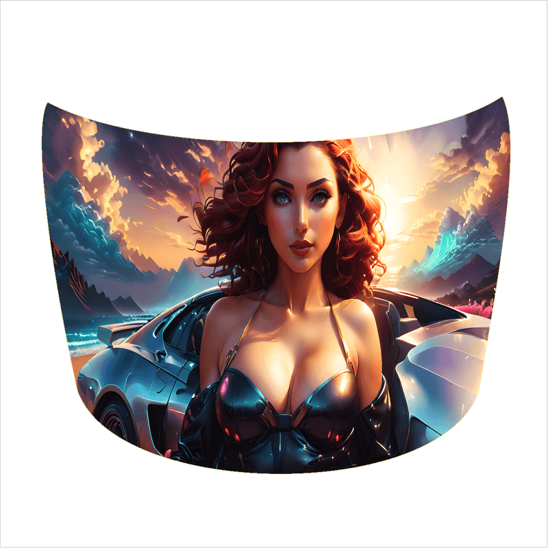 Auto si Moto - Piese auto si accesorii - Piese auto - Tuning - Folie Capota Auto "Hood Art" rezistenta la exterior, marime L (180 x 130cm) - Cod: AVX-CAPOTA-012L - Infinity.ro