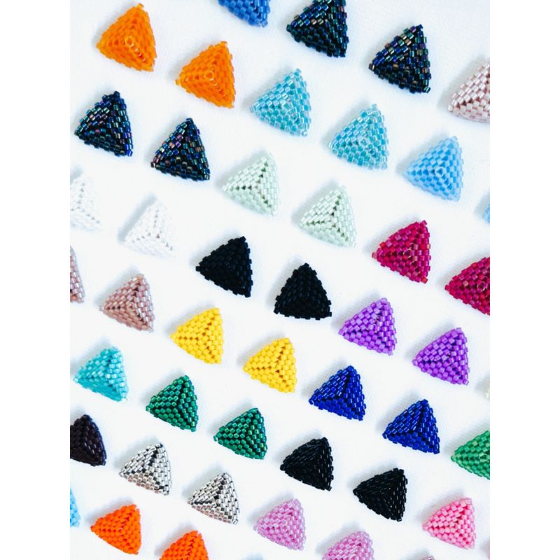 Fashion, accesorii si bijuterii - Femei - Bijuterii femei - Cercei femei - Cercei Triunghi Denim - Infinity.ro