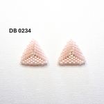 Fashion, accesorii si bijuterii - Femei - Bijuterii femei - Cercei femei - Cercei Triunghi Somon Pal - Infinity.ro