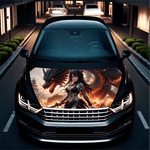 Auto si Moto - Piese auto si accesorii - Piese auto - Tuning - Folie Capota Auto "Hood Art" rezistenta la exterior, marime L (180 x 130cm) - Cod: AVX-CAPOTA-011L - Infinity.ro