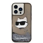 Laptop, Telefoane si Tablete - Telefoane mobile si accesorii - Accesorii Telefoane - Huse telefoane - Husa pentru iPhone 14 Pro - Karl Lagerfeld Hardcase Glitter (KLHCP14LLNCHCK) - Choupette Head - Infinity.ro