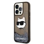 Laptop, Telefoane si Tablete - Telefoane mobile si accesorii - Accesorii Telefoane - Huse telefoane - Husa pentru iPhone 14 Pro - Karl Lagerfeld Hardcase Glitter (KLHCP14LLNCHCK) - Choupette Head - Infinity.ro