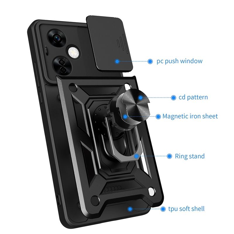 Laptop, Telefoane si Tablete - Telefoane mobile si accesorii - Accesorii Telefoane - Huse telefoane - Husa pentru OnePlus Nord CE4 Lite - Techsuit CamShield Series - Green - Infinity.ro