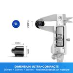 Laptop, Telefoane si Tablete - Wearables si gadgeturi - Gadgeturi - Dispozitive spionaj - Mini Camera Spion WiFi Full HD 1080P Card 16GB Unghi 140° Detectare AI Miscare Vedere Nocturna 10m Alerte Push 30mm - Infinity.ro