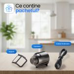 Laptop, Telefoane si Tablete - Wearables si gadgeturi - Gadgeturi - Dispozitive spionaj - Mini Camera Spion WiFi Full HD 1080P Card 16GB Unghi 140° Detectare AI Miscare Vedere Nocturna 10m Alerte Push 30mm - Infinity.ro