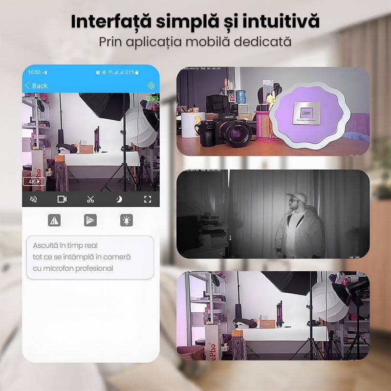 Laptop, Telefoane si Tablete - Wearables si gadgeturi - Gadgeturi - Dispozitive spionaj - Camera Spion Ceas WiFi 1080P Full HD Card 8GB, Vedere Nocturna, Detectare Miscare, Alerte Telefon, Audio Video - Infinity.ro