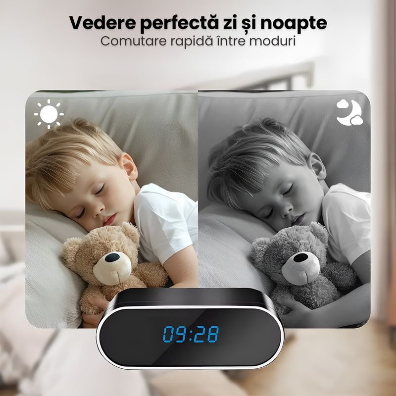 Laptop, Telefoane si Tablete - Wearables si gadgeturi - Gadgeturi - Dispozitive spionaj - Camera Spion Ceas WiFi 1080P Full HD, Vedere Nocturna, Detectare Miscare, Alerte Telefon, Audio Video - Infinity.ro