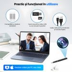 Laptop, Telefoane si Tablete - Wearables si gadgeturi - Gadgeturi - Dispozitive spionaj - Pix Spion cu Camera Video Full HD 1080P, Card MicroSD 16GB Inclus, Baterie 150 Min, Inregistrare Audio-Video, Negru - Infinity.ro