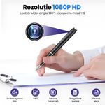 Laptop, Telefoane si Tablete - Wearables si gadgeturi - Gadgeturi - Dispozitive spionaj - Pix Spion cu Camera Video Full HD 1080P, Card MicroSD 8GB Inclus, Baterie 150 Min, Inregistrare Audio-Video, Ne - Infinity.ro