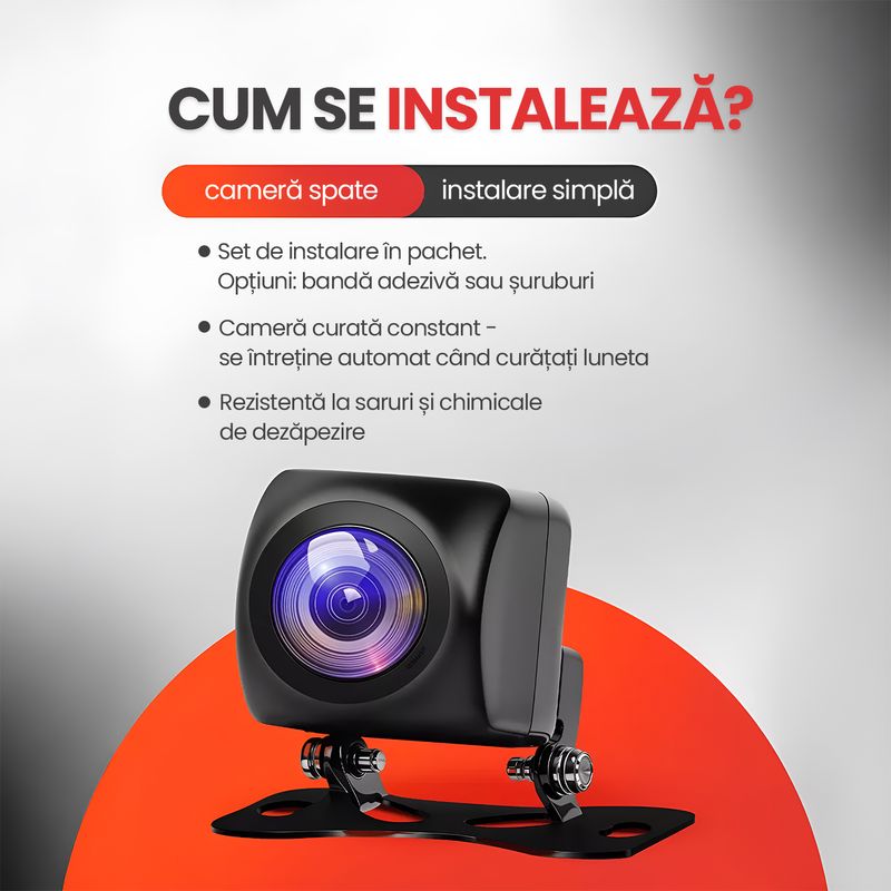 Auto si Moto - Electronice auto - Camere auto si DVR - Camera Auto DVR 4K Fata Spate WiFi Card 128GB, WDR Vedere Nocturna, G-Sensor, Parking 24H, Unghi 170°, Marsarier - Infinity.ro