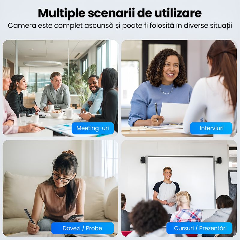 Laptop, Telefoane si Tablete - Wearables si gadgeturi - Gadgeturi - Dispozitive spionaj - Pix Spion cu Camera Video Full HD 1080P, Card MicroSD 128GB Inclus, Baterie 150 Min, Inregistrare Audio-Video, Negru - Infinity.ro