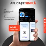 Auto si Moto - Electronice auto - Camere auto si DVR - Camera Auto DVR 4K Fata Spate WiFi Card 16GB, WDR Vedere Nocturna, G-Sensor, Parking 24H, Unghi 170°, Marsarier - Infinity.ro