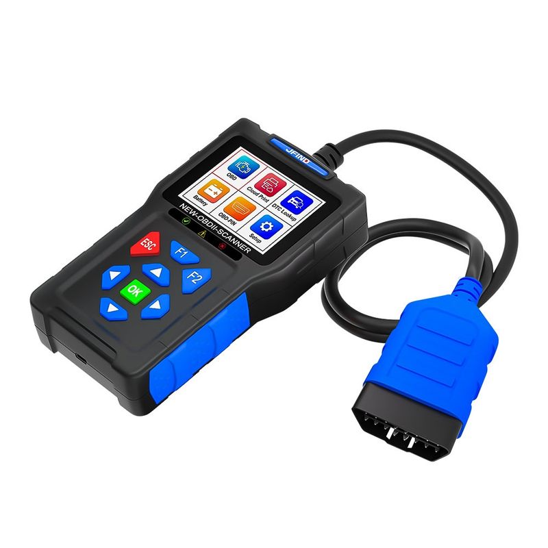 Auto si Moto - Reparatii si depanare - Scule auto - Testere si multimetre - Tester auto JFIND JF700 Pro OBD2 Scanner – Diagnostic complet motor, baterie si senzori, 12V, ecran color - Infinity.ro