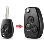 Auto si Moto - Electronice auto - Accesorii electronice auto - Carcasa cheie auto Techstar, transformatoare tip briceag, cu 3 butoane si lama VAC102, compatibila Dacia Logan - Infinity.ro