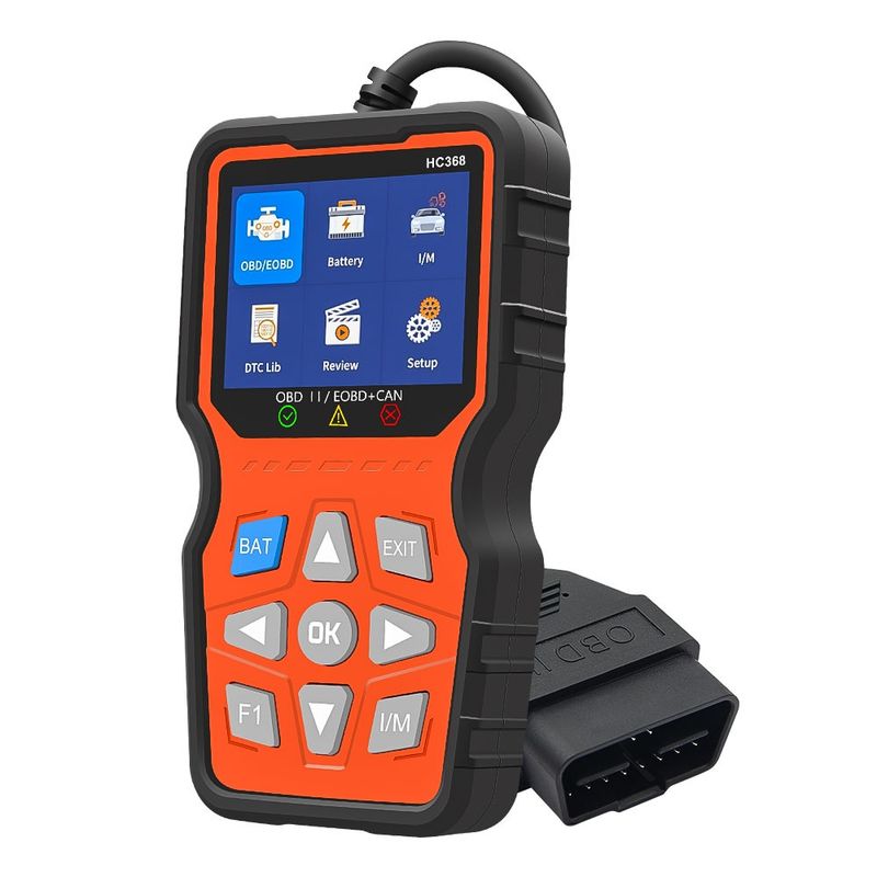 Auto si Moto - Reparatii si depanare - Scule auto - Testere si multimetre - Tester diagnoza auto Techstar HC368 OBD2 EOBD CAN, display 2.8, Live Data, IM Readiness, Test baterie, 50000+ coduri DTC - Infinity.ro