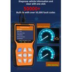 Auto si Moto - Reparatii si depanare - Scule auto - Testere si multimetre - Tester diagnoza auto Techstar HC368 OBD2 EOBD CAN, display 2.8, Live Data, IM Readiness, Test baterie, 50000+ coduri DTC - Infinity.ro