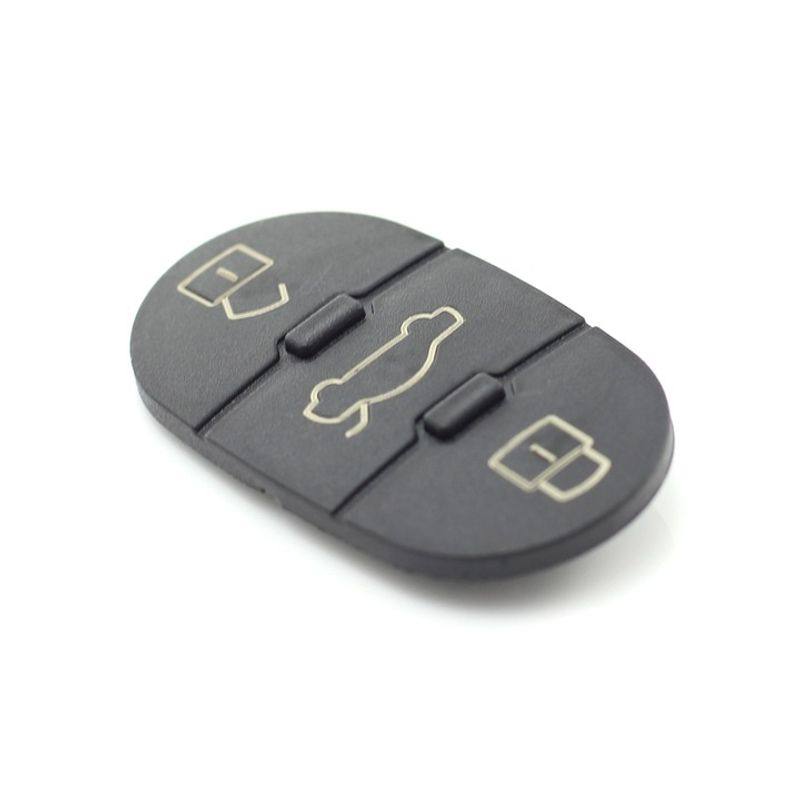 Auto si Moto - Electronice auto - Accesorii electronice auto - Membrana cauciuc pad cu 3 butoane, Techstar, pentru cheie auto Audi TT A3 A4 A6 A8, echiv OE 4D0837231 - Infinity.ro