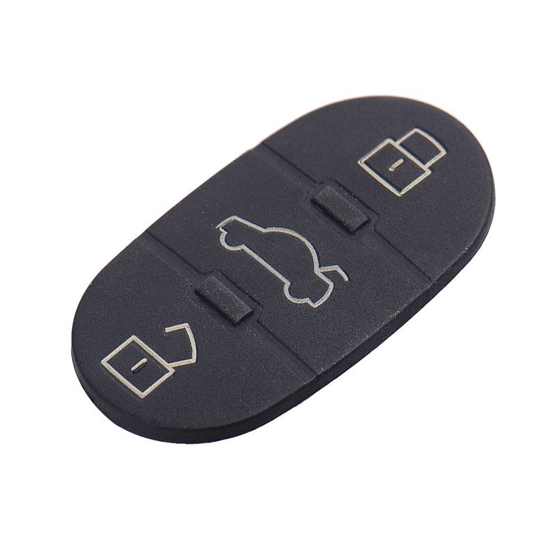 Auto si Moto - Electronice auto - Accesorii electronice auto - Membrana cauciuc pad cu 3 butoane, Techstar, pentru cheie auto Audi TT A3 A4 A6 A8, echiv OE 4D0837231 - Infinity.ro