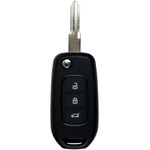 Auto si Moto - Piese auto si accesorii - Caroserie - Usi auto si accesorii - Carcasa cheie auto Techstar, compatibila Dacia-Renault, 3 butoane, tip briceag, cu lama VA2 - Infinity.ro