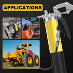 Auto si Moto - Reparatii si depanare - Scule auto - Scule si truse auto - Pistol gresare 8000 PSI pentru niplu de gresare Techstar®, actionare cu o singura mana, ax heavy duty, cap pistol gres - Infinity.ro