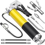 Auto si Moto - Reparatii si depanare - Scule auto - Scule si truse auto - Pistol gresare 8000 PSI pentru niplu de gresare Techstar®, actionare cu o singura mana, ax heavy duty, cap pistol gres - Infinity.ro